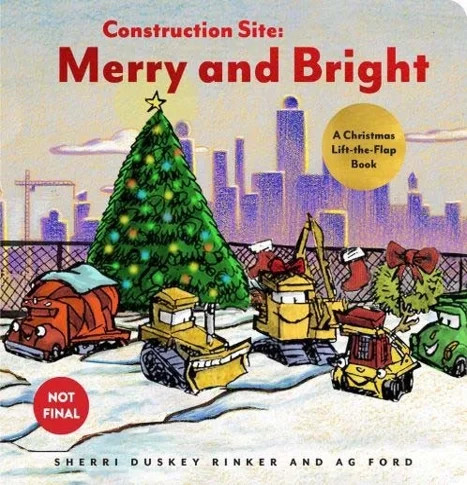 Construction Site Merry and Bright: A Christmas Lift-The-Flap Book (Board Book) | Walmart (US)