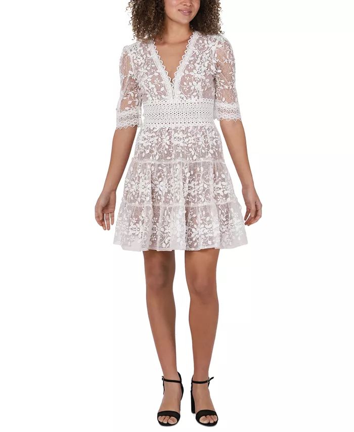 Women's Lace Tiered Dress | Macys (US)
