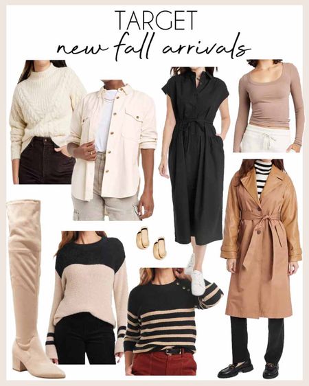 New fall arrivals from Target! Affordable and fun fall fashion pieces to add to your closer this season!

#fallfashion #targetfashion #targetstyle

Striped fall sweater. Button down shacket. Target fall fashion. Fall trench coat. Knee high affordable boots. Fall dress  

#LTKSeasonal #LTKfindsunder100 #LTKstyletip