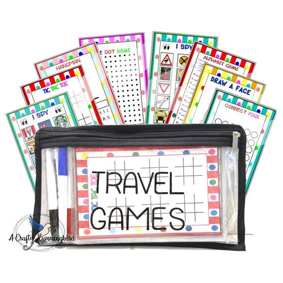 Travel Games for Kids Personalized Activity Game Custom Road - Etsy | Etsy (US)