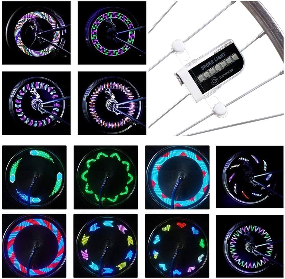 DAWAY LED Bike Wheel Lights - A12 Waterproof Cool Bicycle Tire Light, Safety Spoke Lights for Kid... | Amazon (US)
