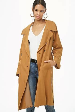 Double-Breasted Trench Coat | Forever 21 (US)
