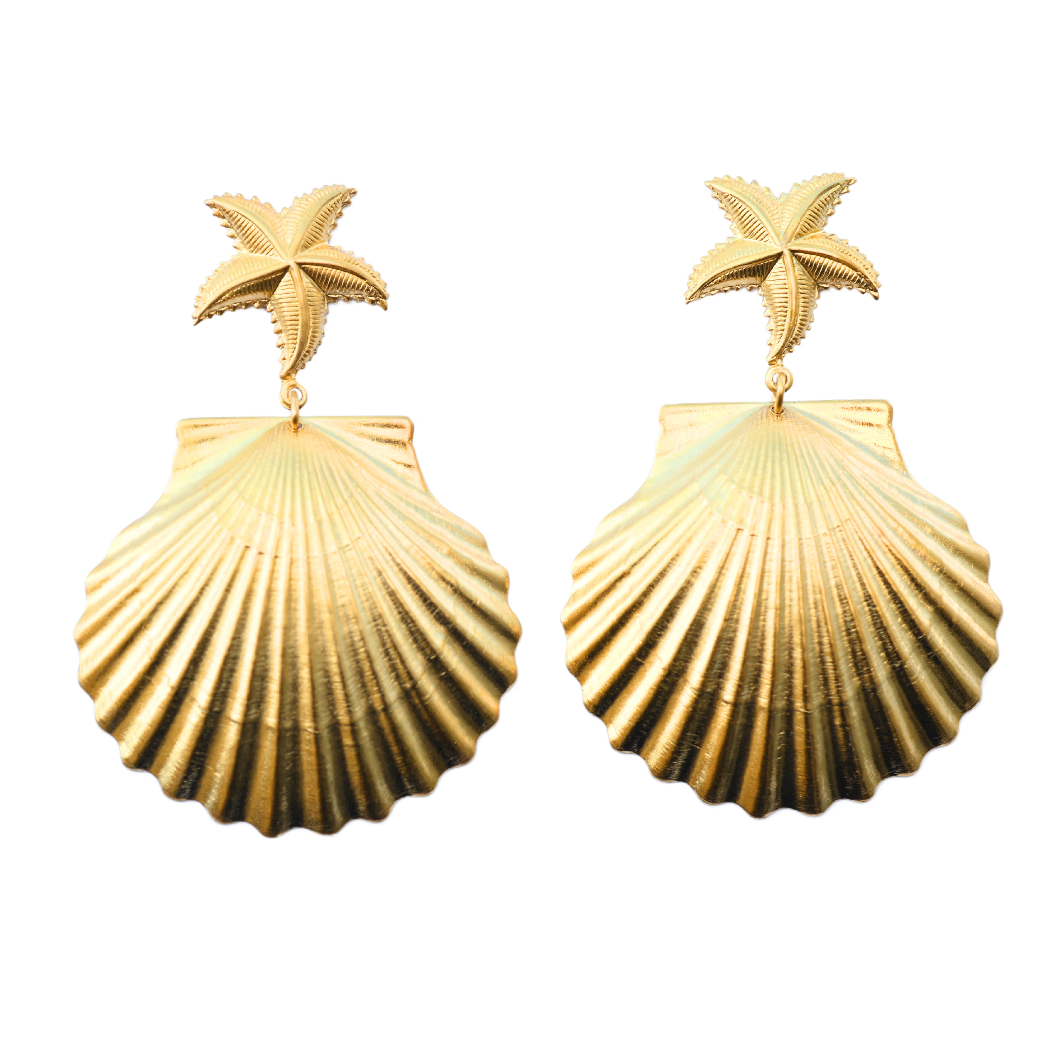 Large Starfish Shell Earring | Wolf & Badger