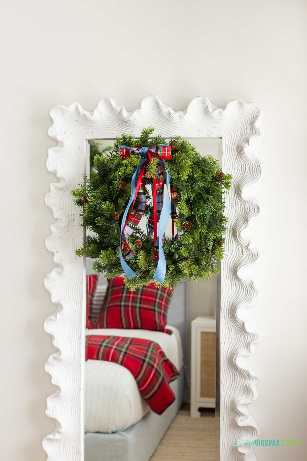 Christmas bedroom deor // coastal holiday decor  

 #LTKHoliday #LTKHome