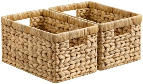 StorageWorks Wicker Basket, Baskets for Organizing, Storage Basket with Built-in Handles, Water H... | Amazon (US)