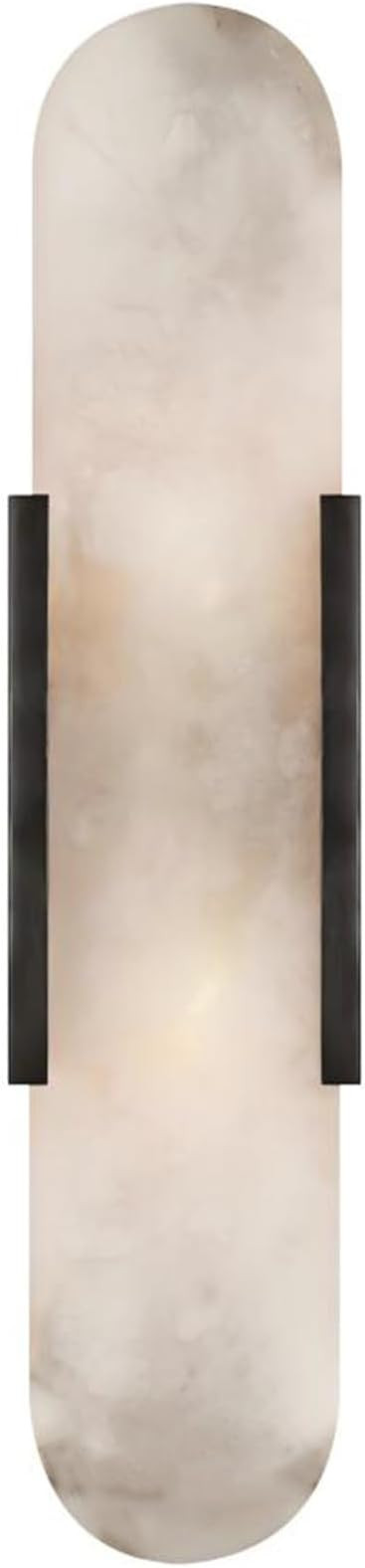 Black Modern Wall Sconces for Living Room, Marble Sconce Wall Light Fixtures for Bedroom, Alabast... | Amazon (US)