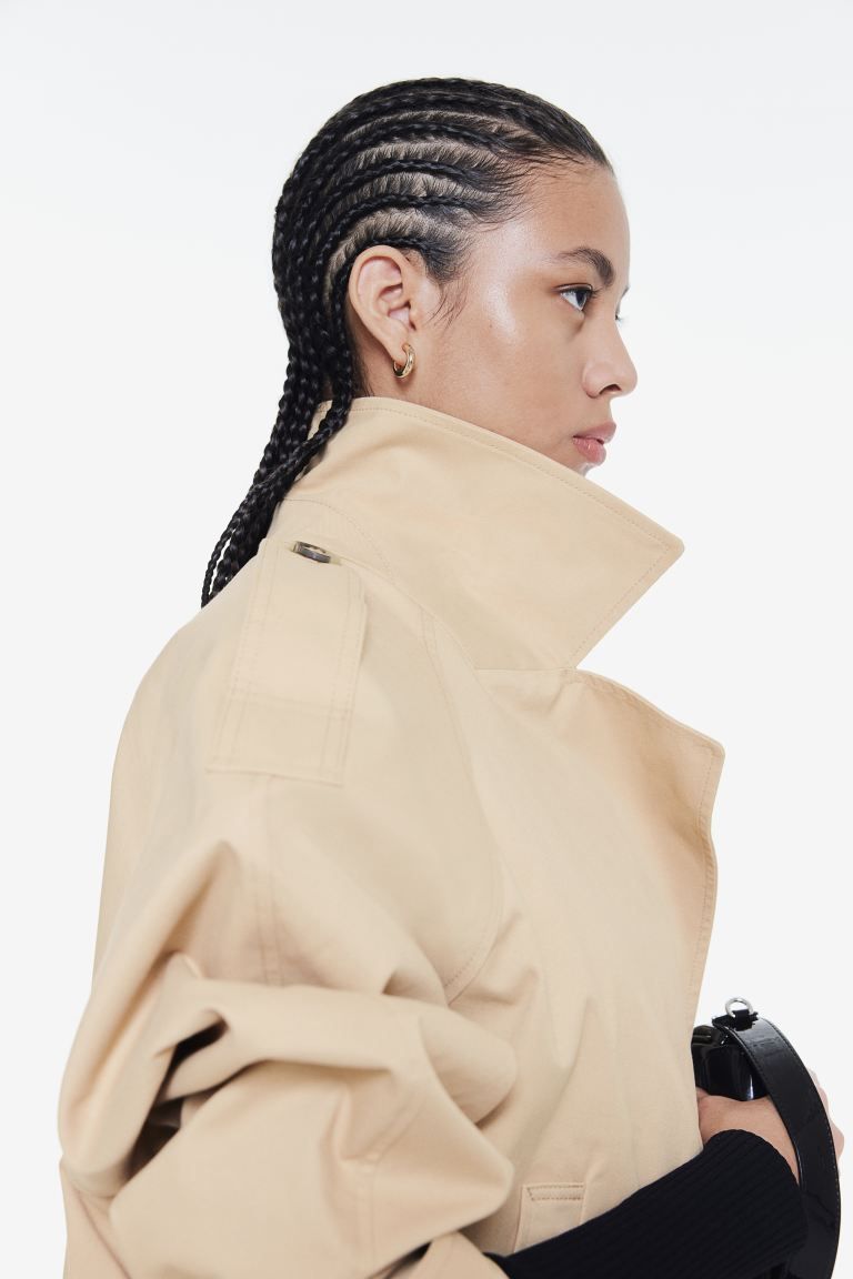 Short twill pea coat | H&M (UK, MY, IN, SG, PH, TW, HK)