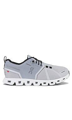 On Cloud 5 Waterproof Sneaker in Glacier & White from Revolve.com | Revolve Clothing (Global)