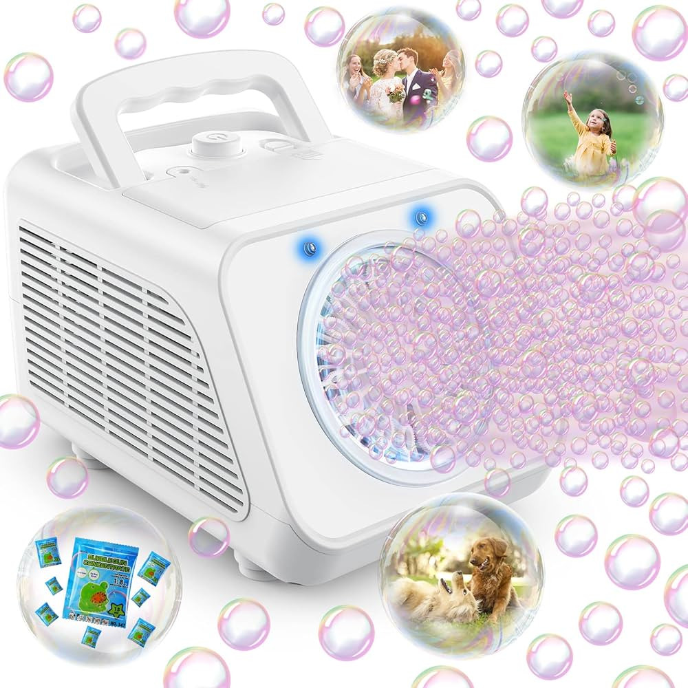 Bubble Machine Automatic Bubble Blower,15000+ Bubbles Per Minute Bubbles for Kids Toddler Bubble ... | Amazon (US)