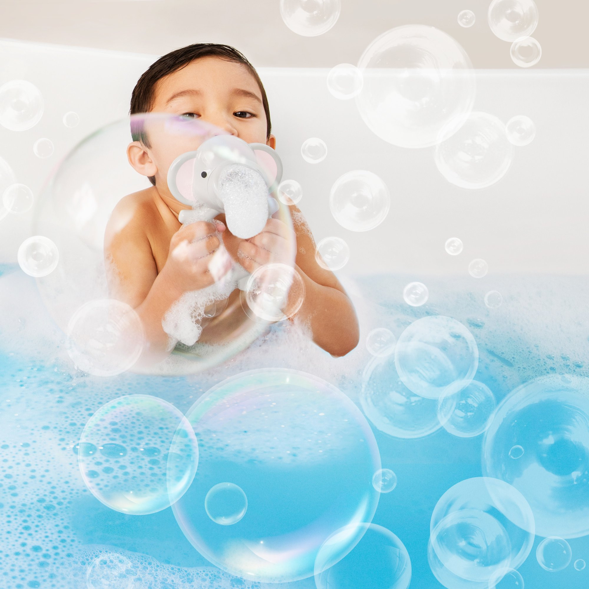 Munchkin® Bubble Bestie™ Elephant Bubbler Baby and Toddler Bath Toy, Gray, Unisex | Walmart (US)