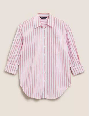 Pure Cotton Striped Oversized Shirt | M&S Collection | M&S | Marks & Spencer (UK)