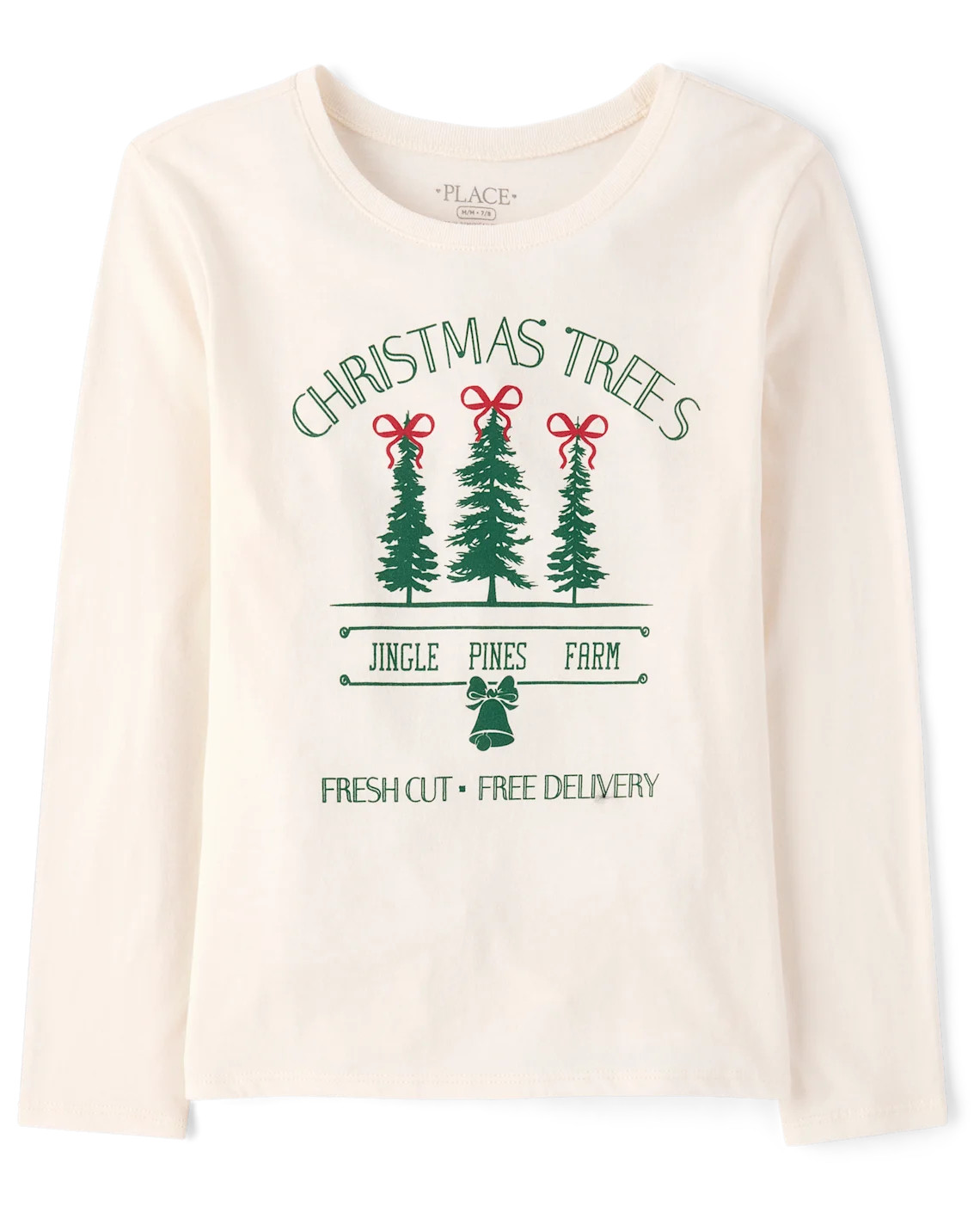 Girls Christmas Trees Graphic Tee - white | The Children's Place