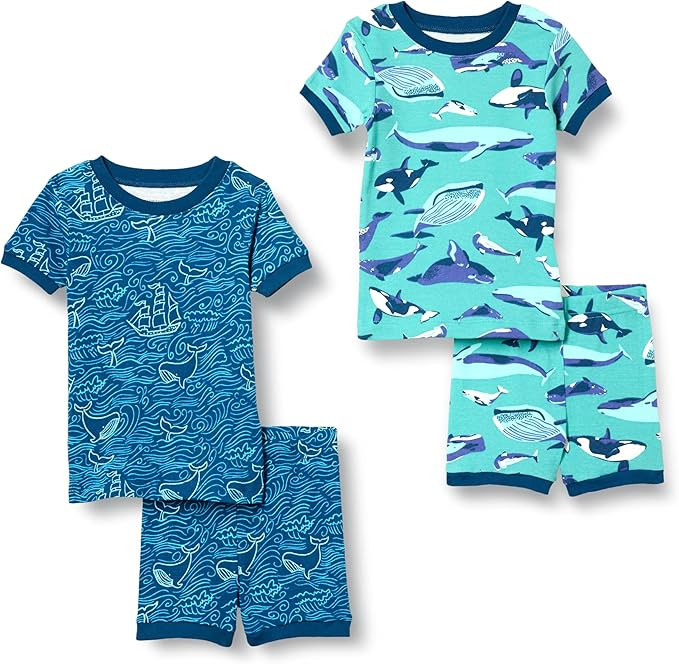 Amazon Essentials Unisex Kids' Snug-Fit Cotton Pajama Sleepwear Sets | Amazon (US)