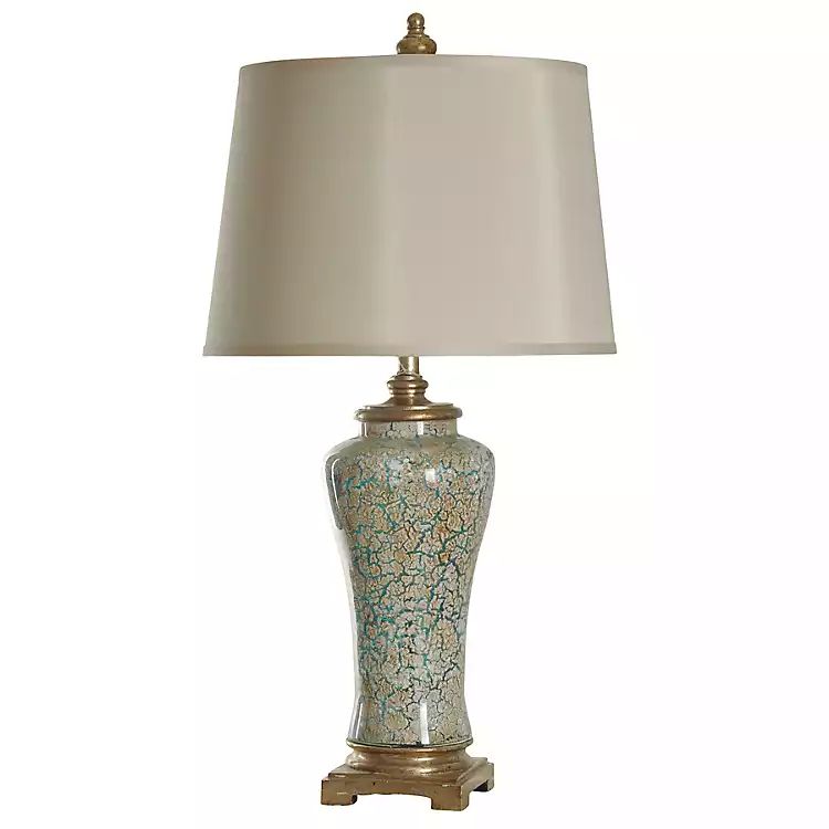 Caledonia Blue and Gold Finish Table Lamp | Kirkland's Home