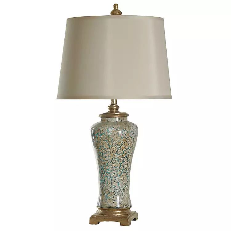 Caledonia Blue and Gold Finish Table Lamp | Kirkland's Home