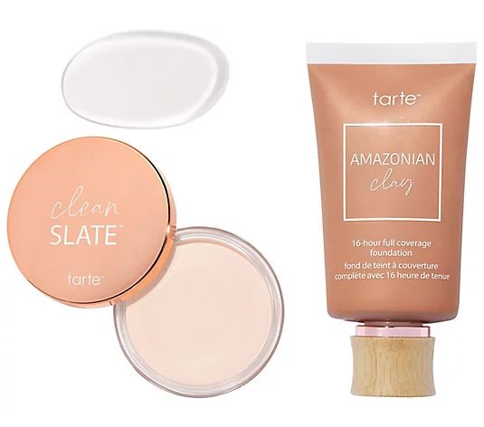 tarte Clean Slate Blur Balm & Amazonian Clay Foundation Kit | QVC