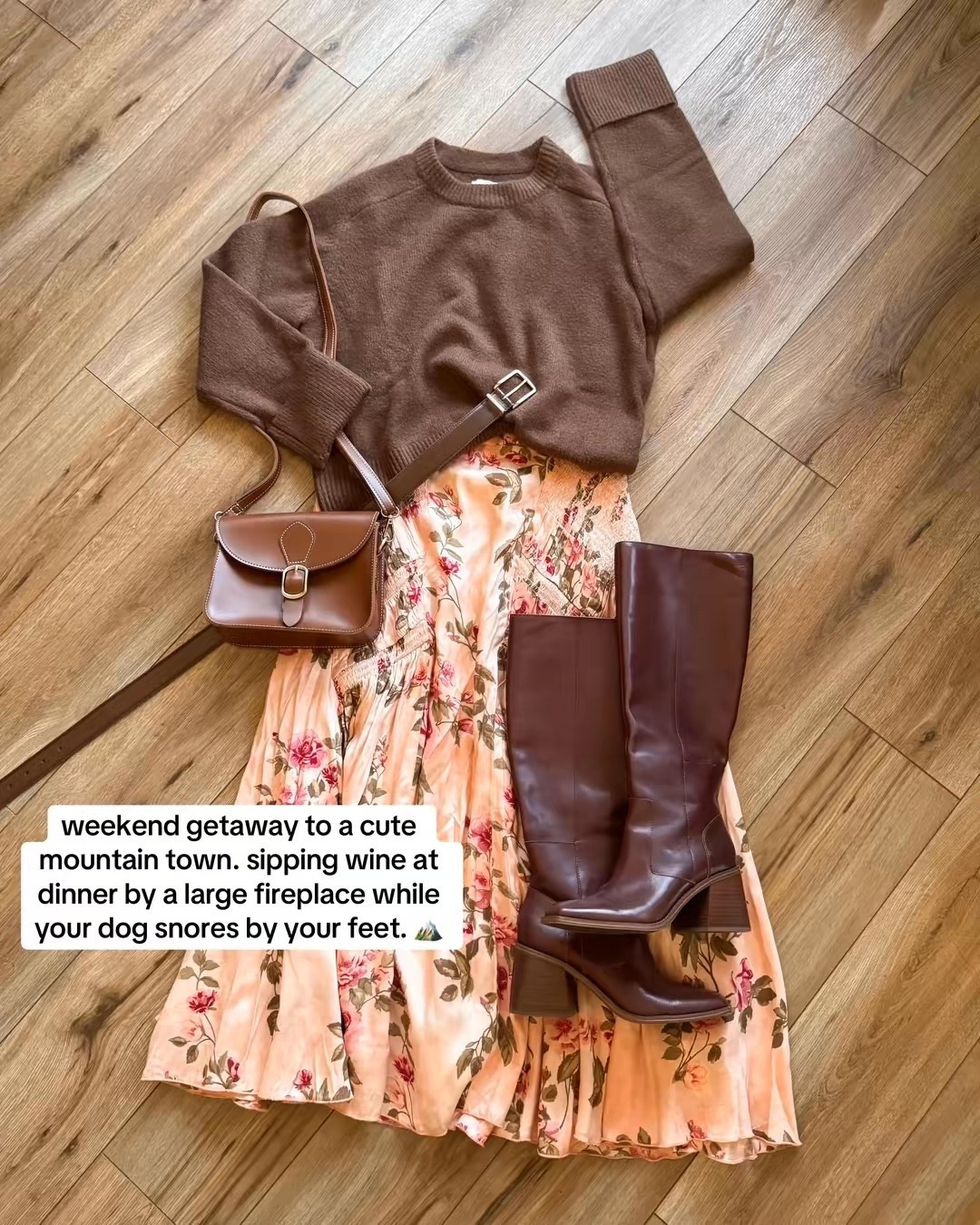 chic fall outfits. flowy maxi skirt. brown sweater. brown boots.

#LTKSeasonal #LTKSaleAlert #LTKootd
