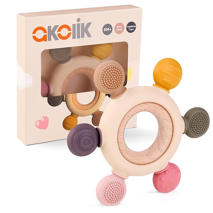 Baby Teething Toys, Teething Relief Toy, BPA Free Baby Chew Toys Infant Toys Newborn Accessories,... | Amazon (US)