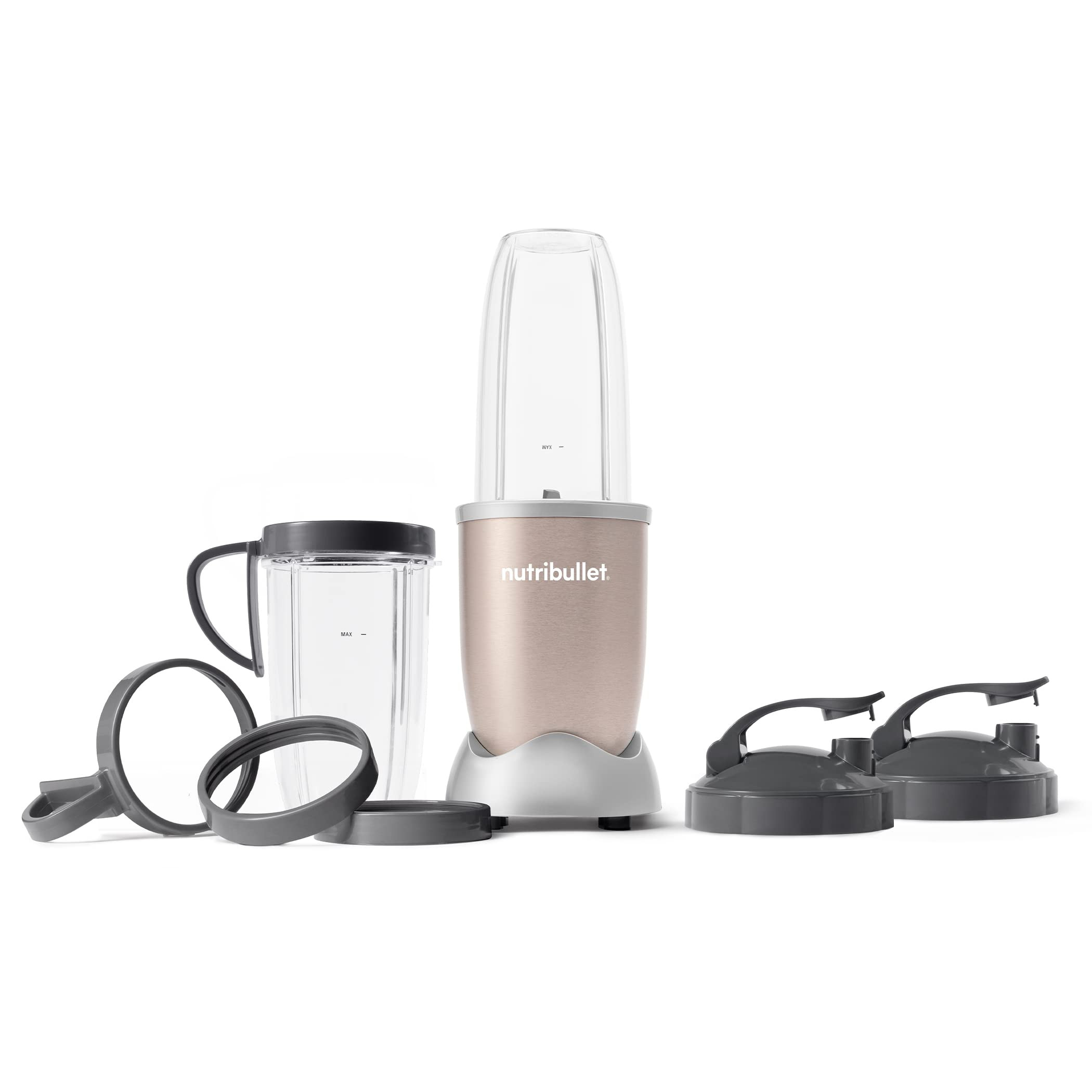 nutribullet Pro 900 Watt Personal Blender - 13-Piece High-Speed Blender/Mixer System, Champagne | Amazon (US)