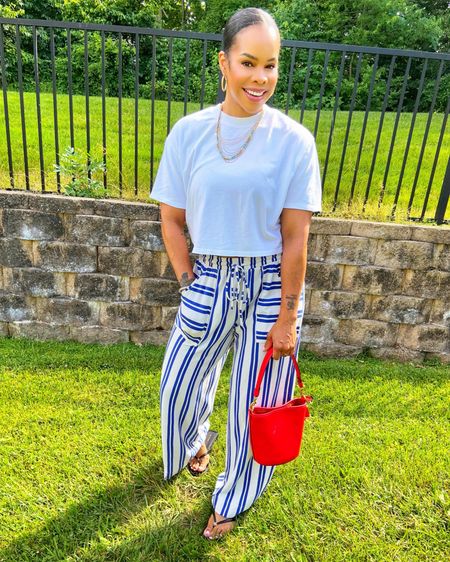 

Pants- Small
Top- Medium
Sandals- Tory Birch sized up half a size

#LTKOver40 #LTKFindsUnder100 #LTKStyleTip