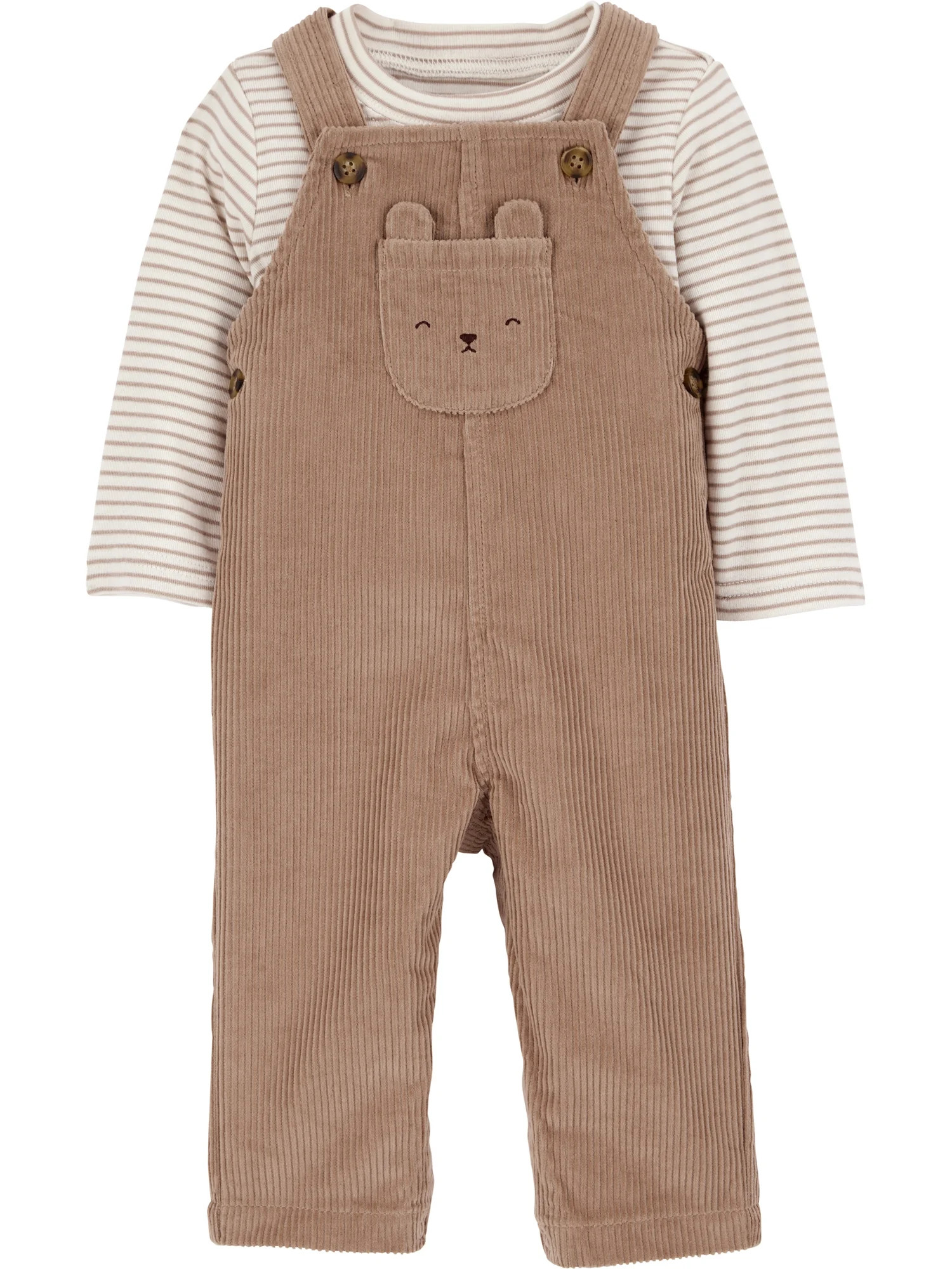 Carter's Child of Mine Baby and Toddler Boy Overalls Set, 2-Piece, Sizes 0/3-24 Months | Walmart (US)