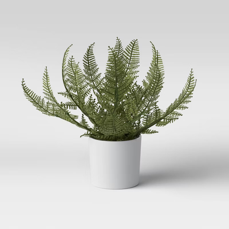8" x 11" Artificial Fern Arrangement in Pot - Threshold™ | Target