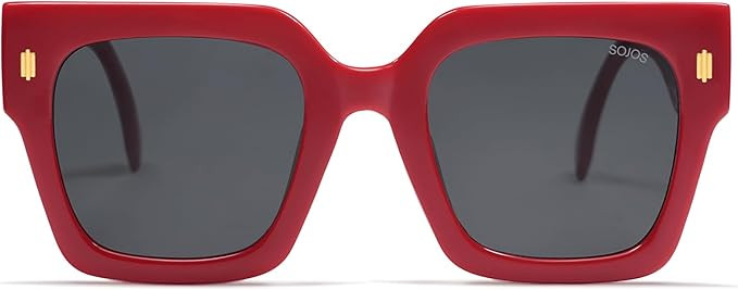 SOJOS Vintage Oversized Square Sunglasses for Women,Retro Womens Luxury Big Large Sun Glasses UV4... | Amazon (US)