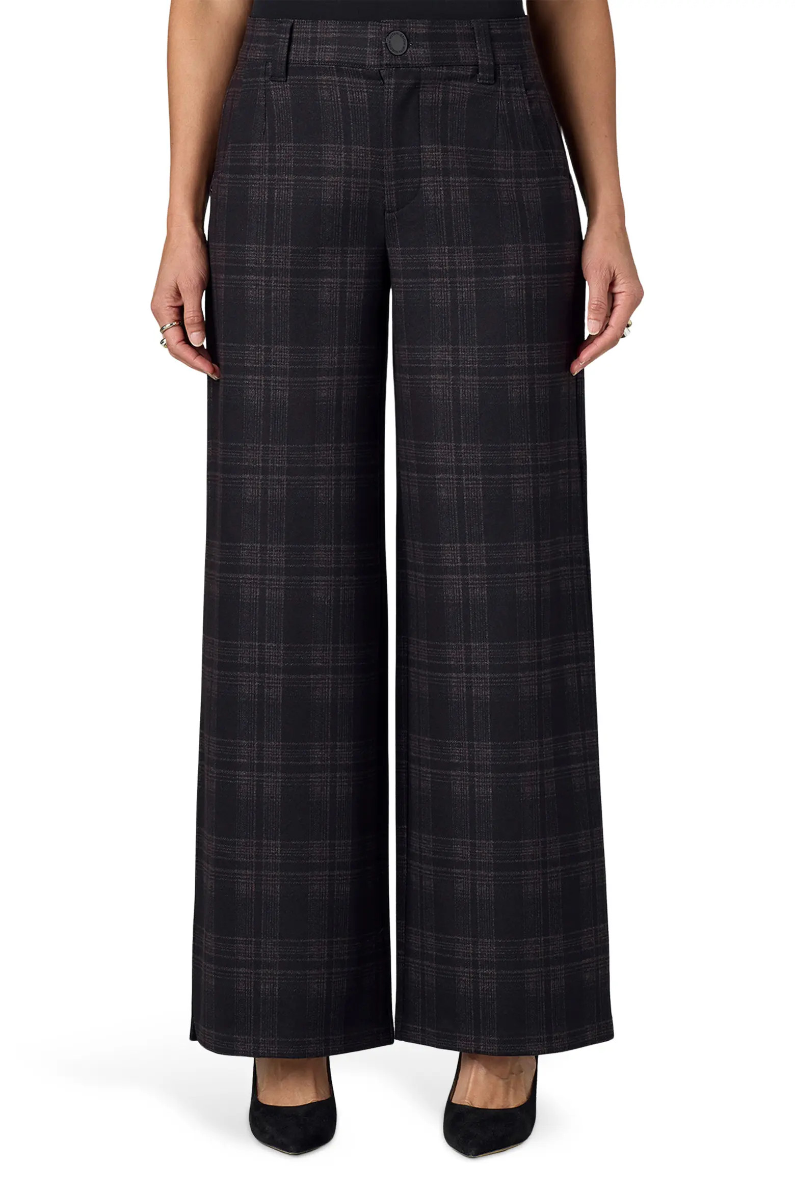 Whitney Skyrise Plaid Wide Leg Trousers (Women) | Nordstrom | Nordstrom