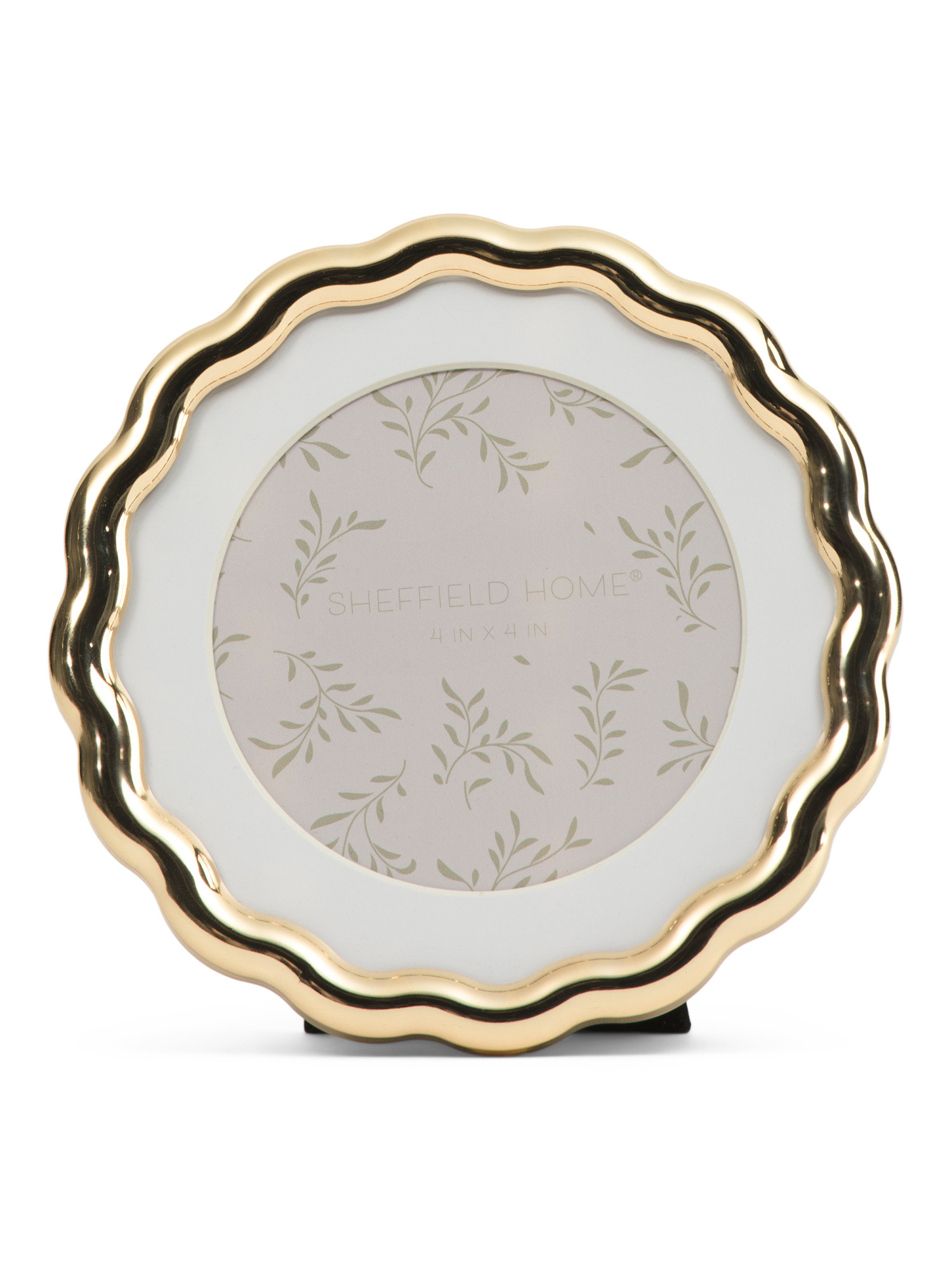 5x5 Matted To 4x4 Round Wavy Tabletop Picture Frame | TJ Maxx