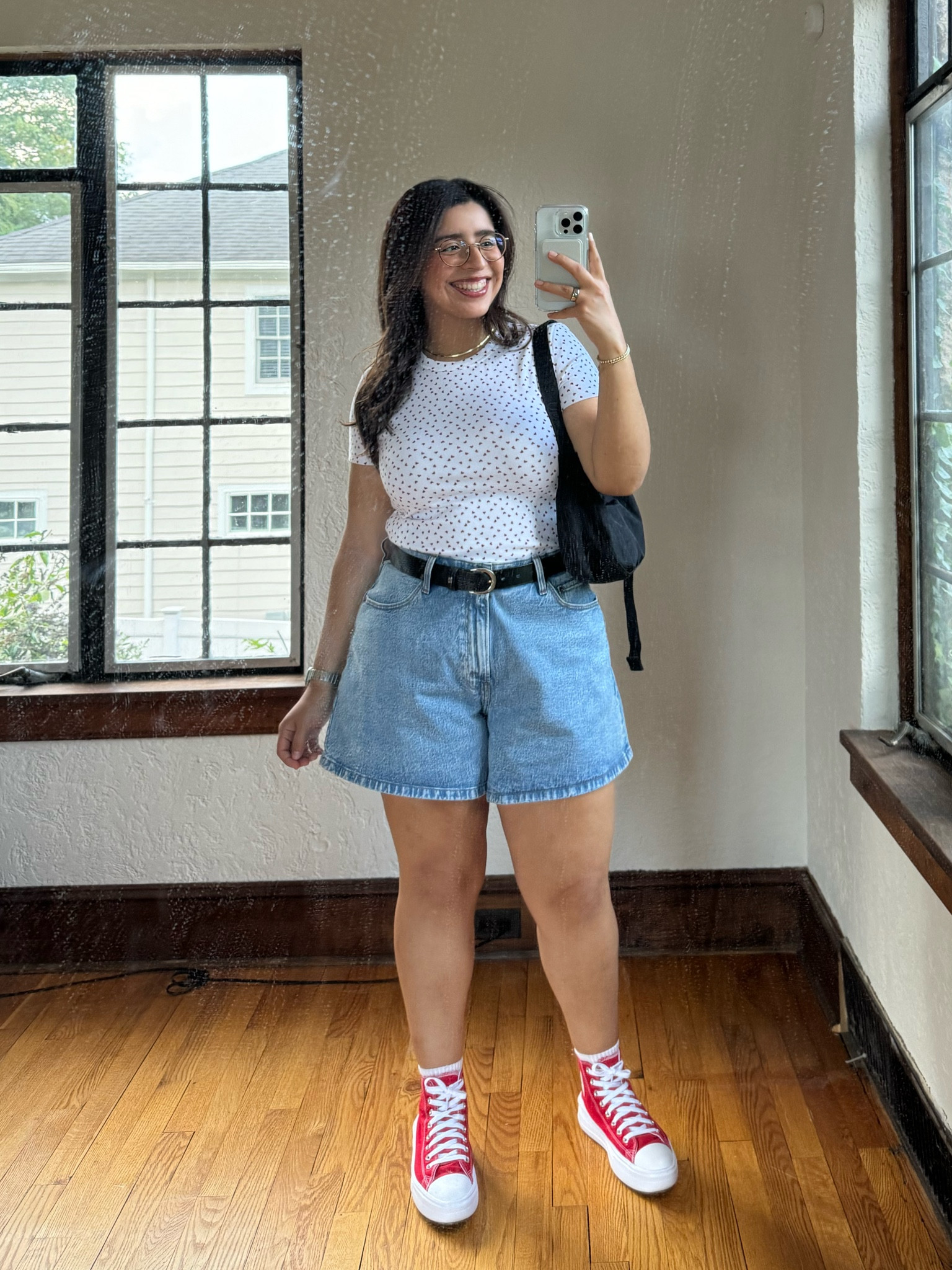 Size medium in the shirt
Size 32 in the shorts for an oversized fit 

#LTKFindsUnder50 #LTKMidsize #LTKShoeCrush