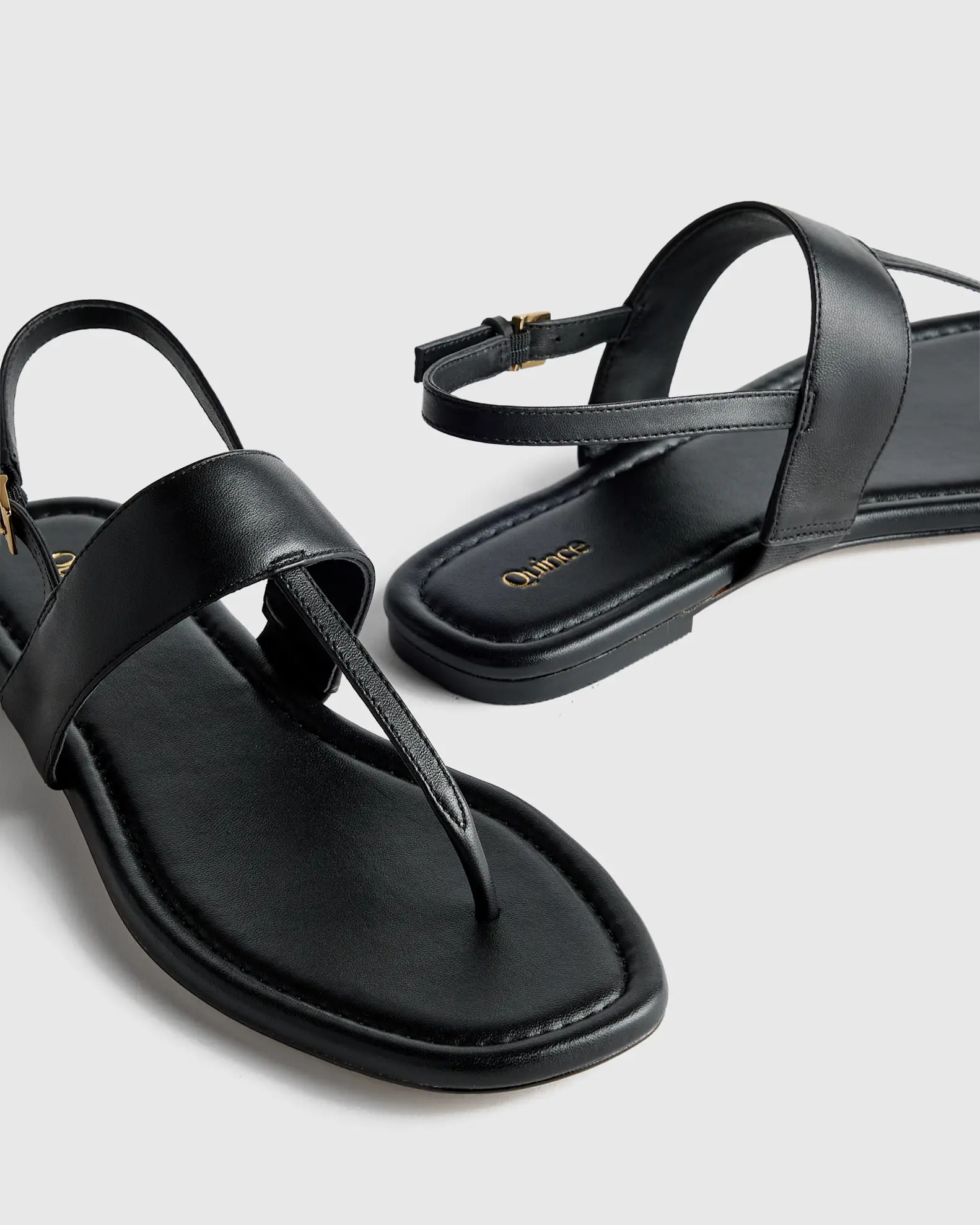 Italian Leather T-Strap Sandal | Quince