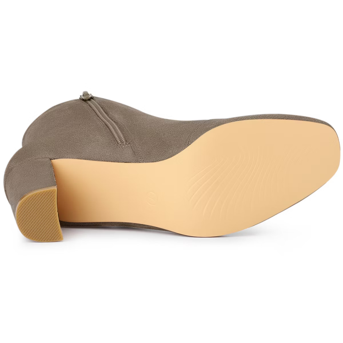 Allegra K Women's Dress Round Toe Side Zip Chunky Heel Ankle Booties | Target