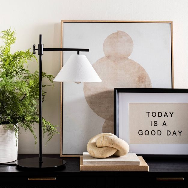 12" x 16" Today is a Good Day Framed Wall Canvas Brown - Threshold™ designed with Studio McGee | Target