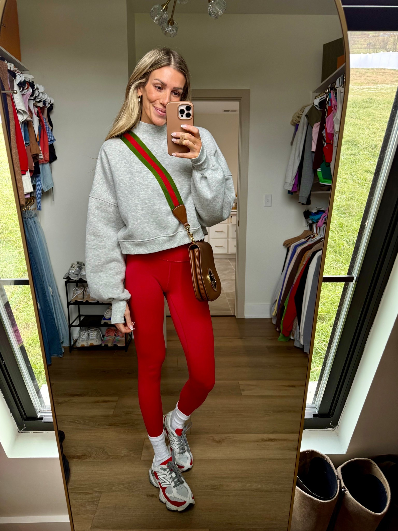 Small sweatshirt 
Size 4 leggings 