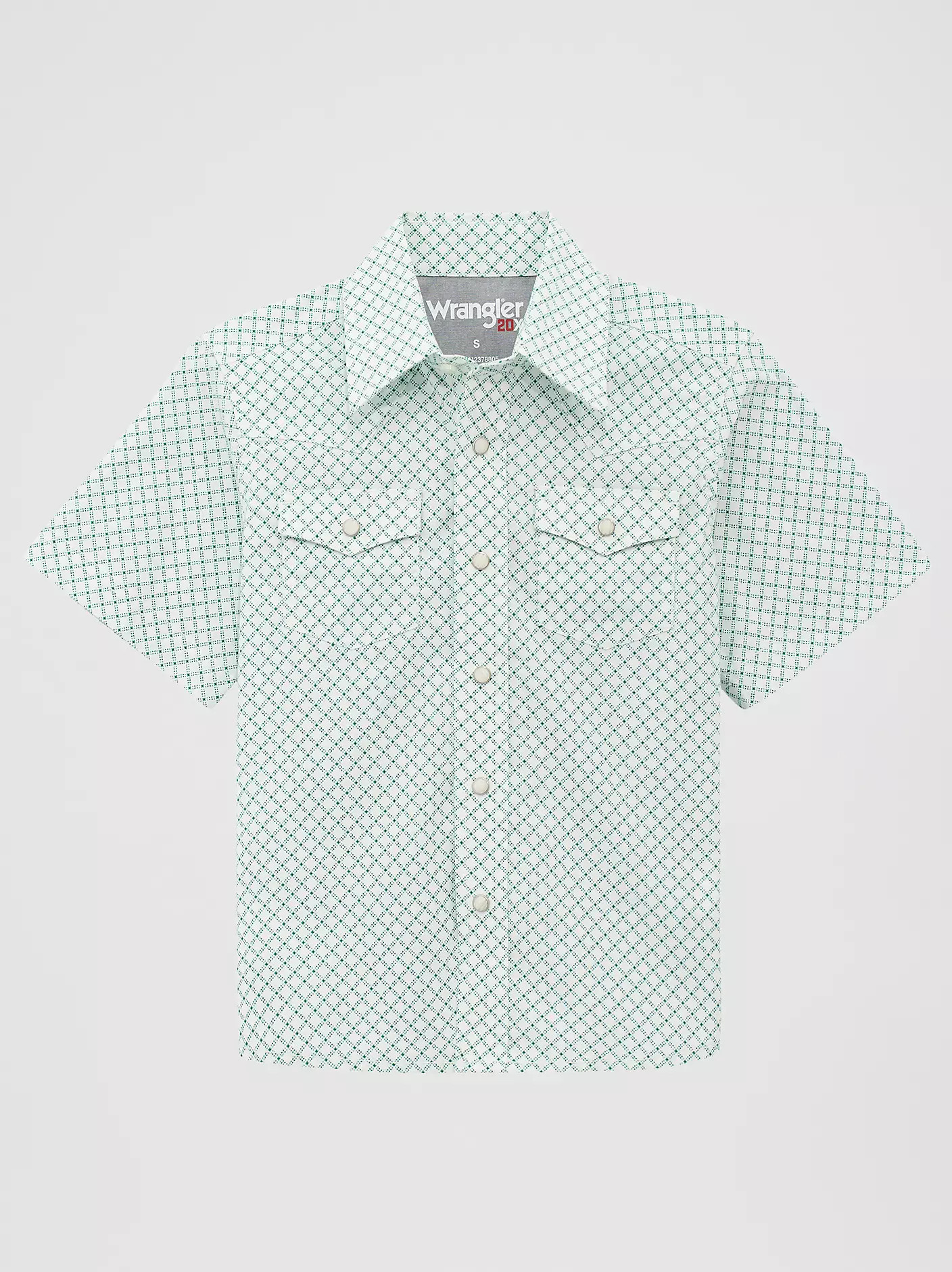 Boy's Wrangler® 20X® Advanced Comfort Short Sleeve Western Snap Shirt | Wrangler
