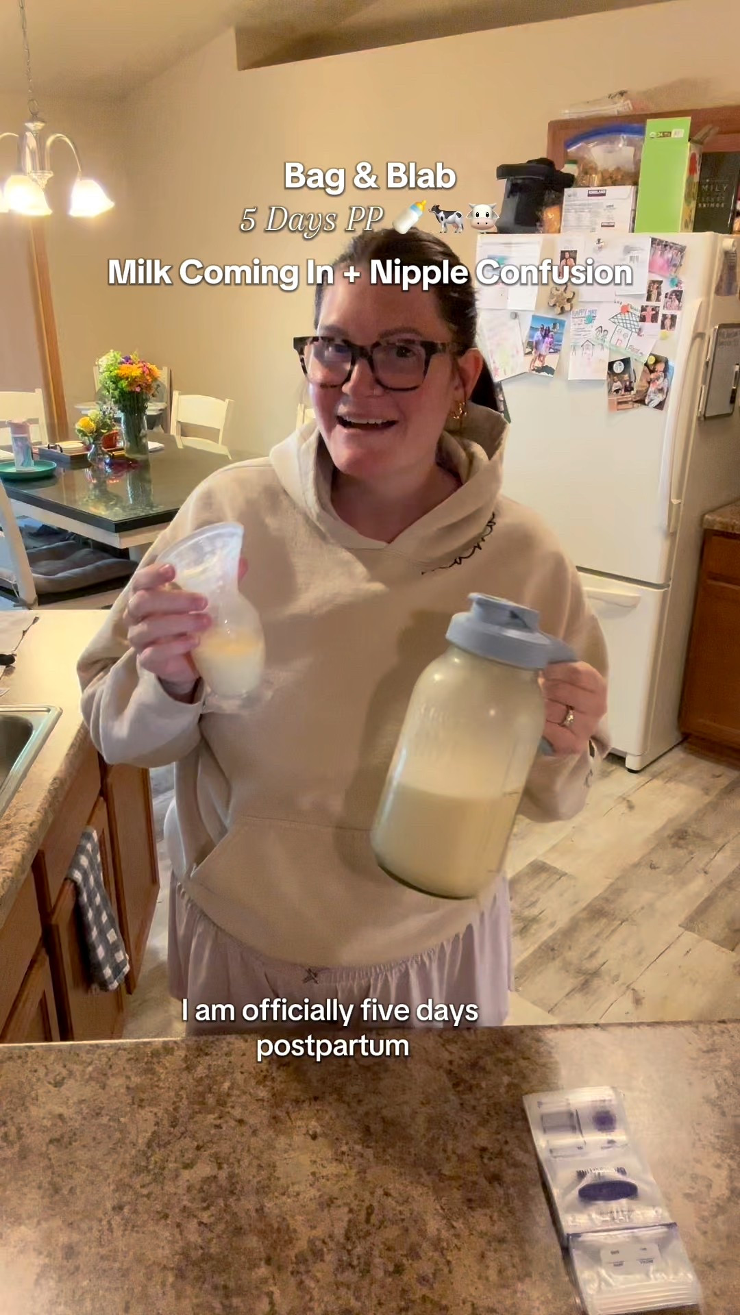 Bagging milk w/ my haaka!

#LTKHome #LTKBaby
