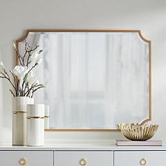 Noble Park Jacinda 40" x 30" Cut Edge Antique Gold Wall Mirror | Lamps Plus