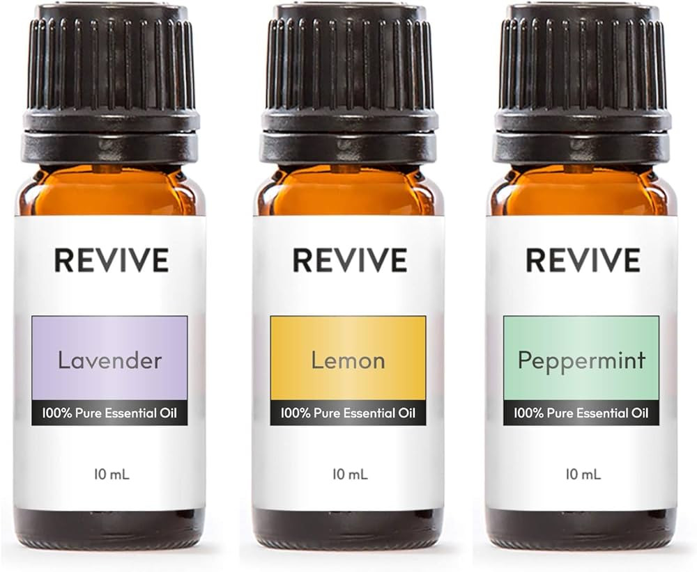 Top 3 Essential Oils Kit by Revive Essential Oils -100% Pure Therapeutic Grade, for Diffuser, Hum... | Amazon (US)