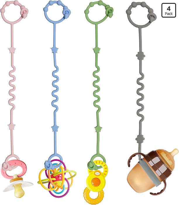 Toy Straps for Baby,RTMOK Silicone Setpacifier Clip,Applies to Car Seat Toy,Teether Toy,High Chai... | Amazon (US)