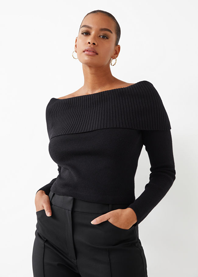 Haut en tricot épaules dénudées | & Other Stories US