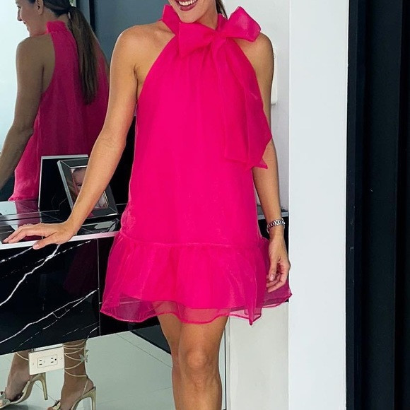 Pink Dress with Bow NWT | Poshmark