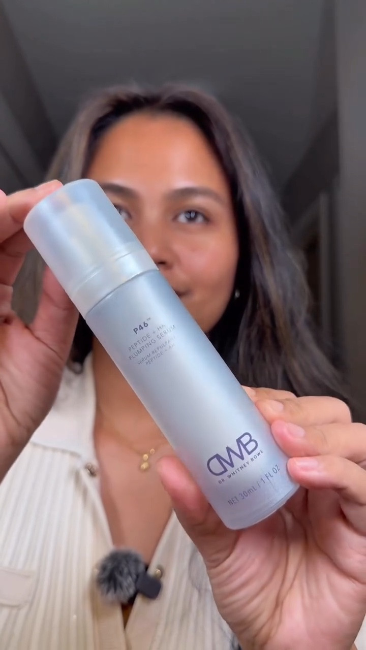 My skin has been loving this new launch from Dr. Whitney Bowe Beauty, the P46 Peptide + Hyaluronic Acid Plumping Serum. It gives that firm, hydrated, bouncy glow I never want to lose 💧 @drwhitneybowebeauty @drwhitneybowe 

#drwhitneybowebeauty #peptideserum #skincareroutine 

#LTKBeauty #LTKGiftGuide #LTKHoliday