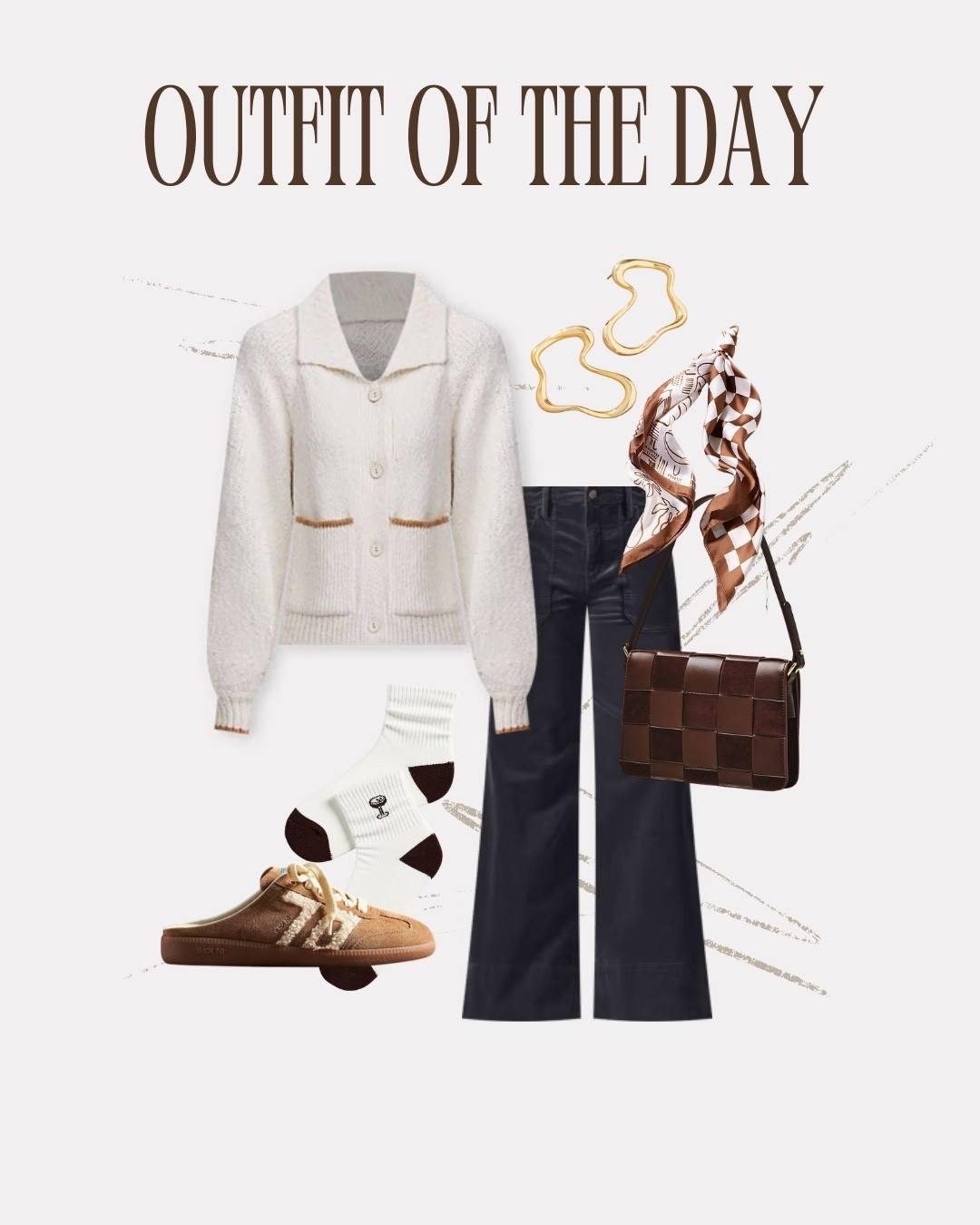 Running errands around town or simply hanging out with your dog! This outfit is comfortable and chic. 