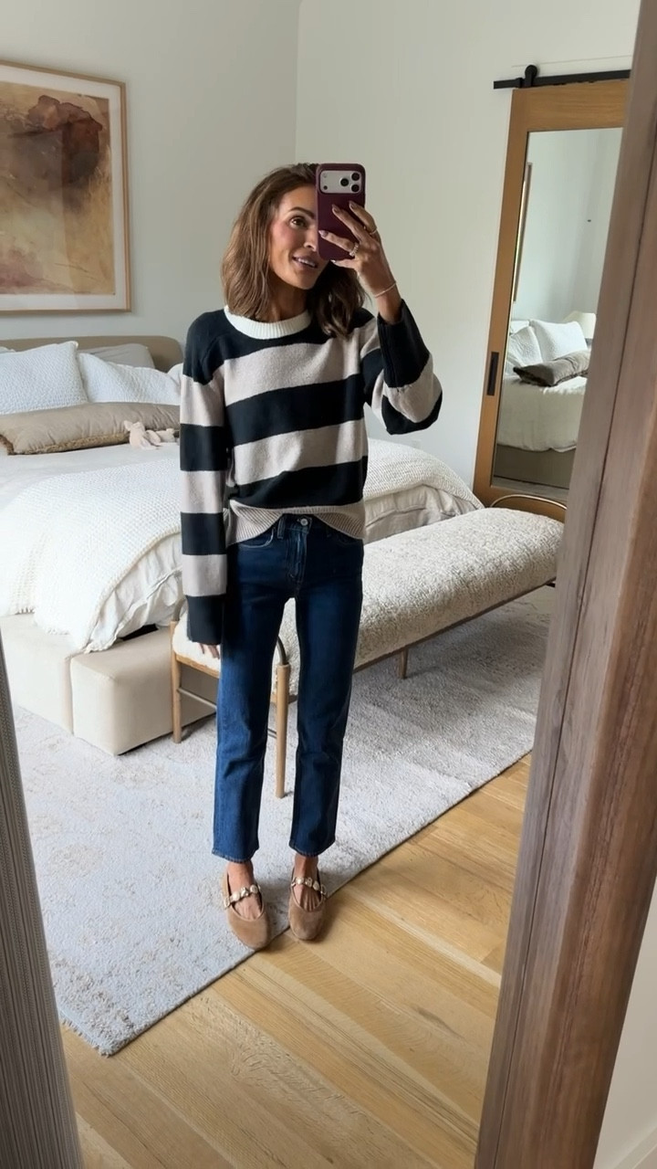 sweater + jeans both on sale! 🤍

#LTKCyberWeek