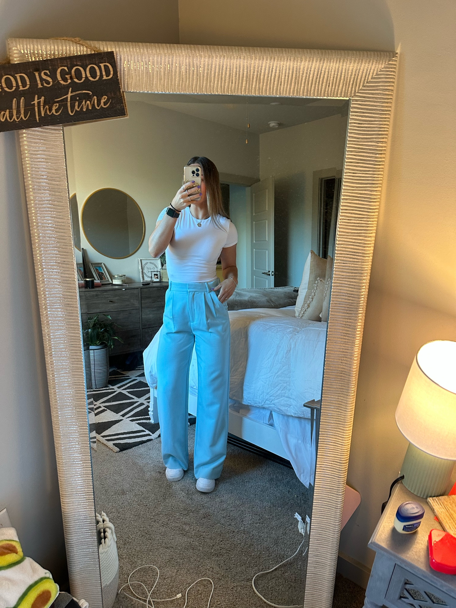Fun spring/summer business casual Abercrombie work fit - size small in top, 25 in bottoms! 

#LTKSeasonal #LTKworkwear #LTKfindsunder100