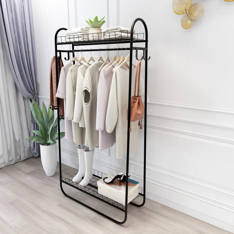 Rinehart 32.9'' Metal Clothes Rack | Wayfair North America