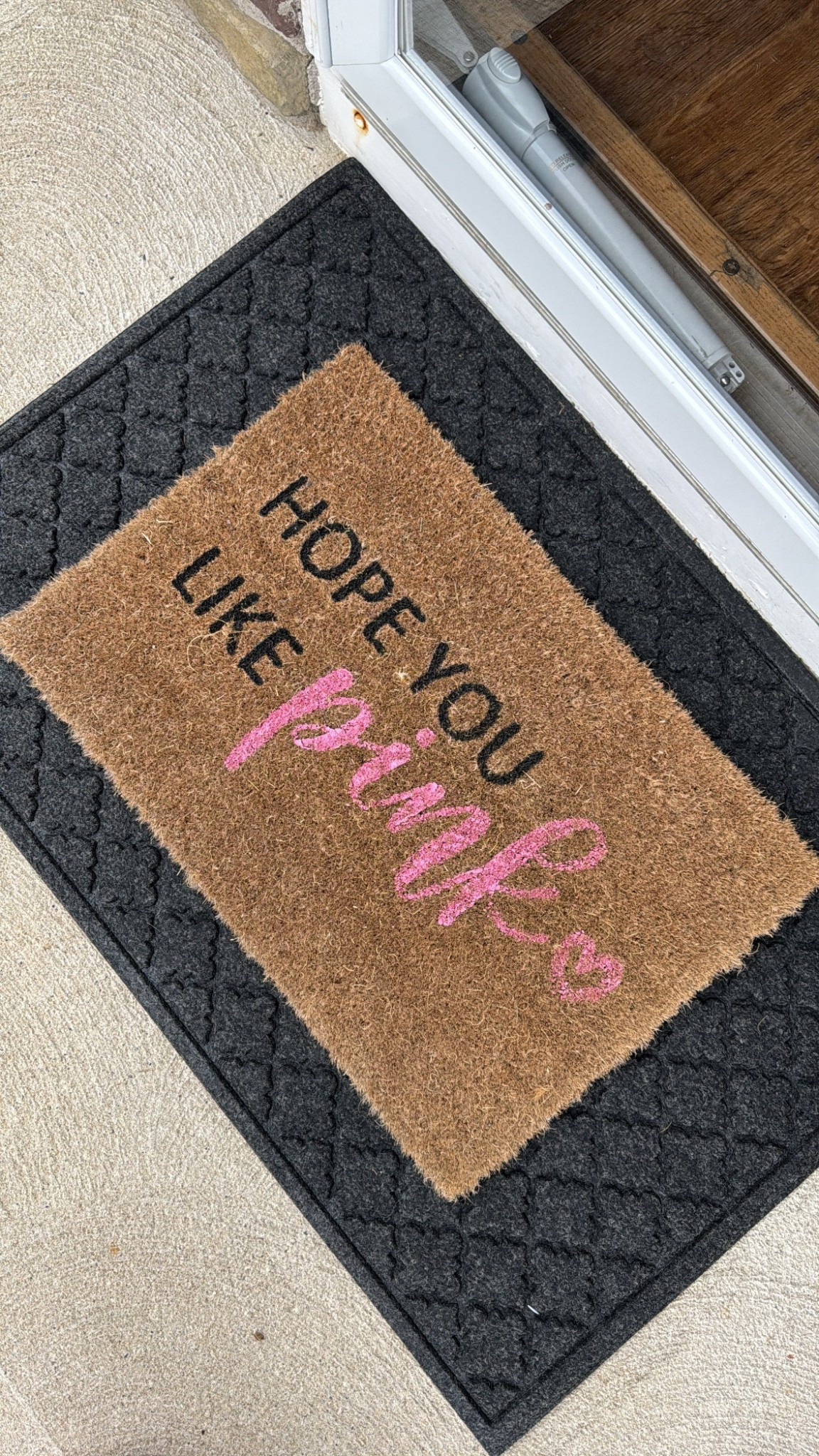 Doormat for my front door 
Hope you like pink is from Etsy  

#LTKHome #LTKSaleAlert
