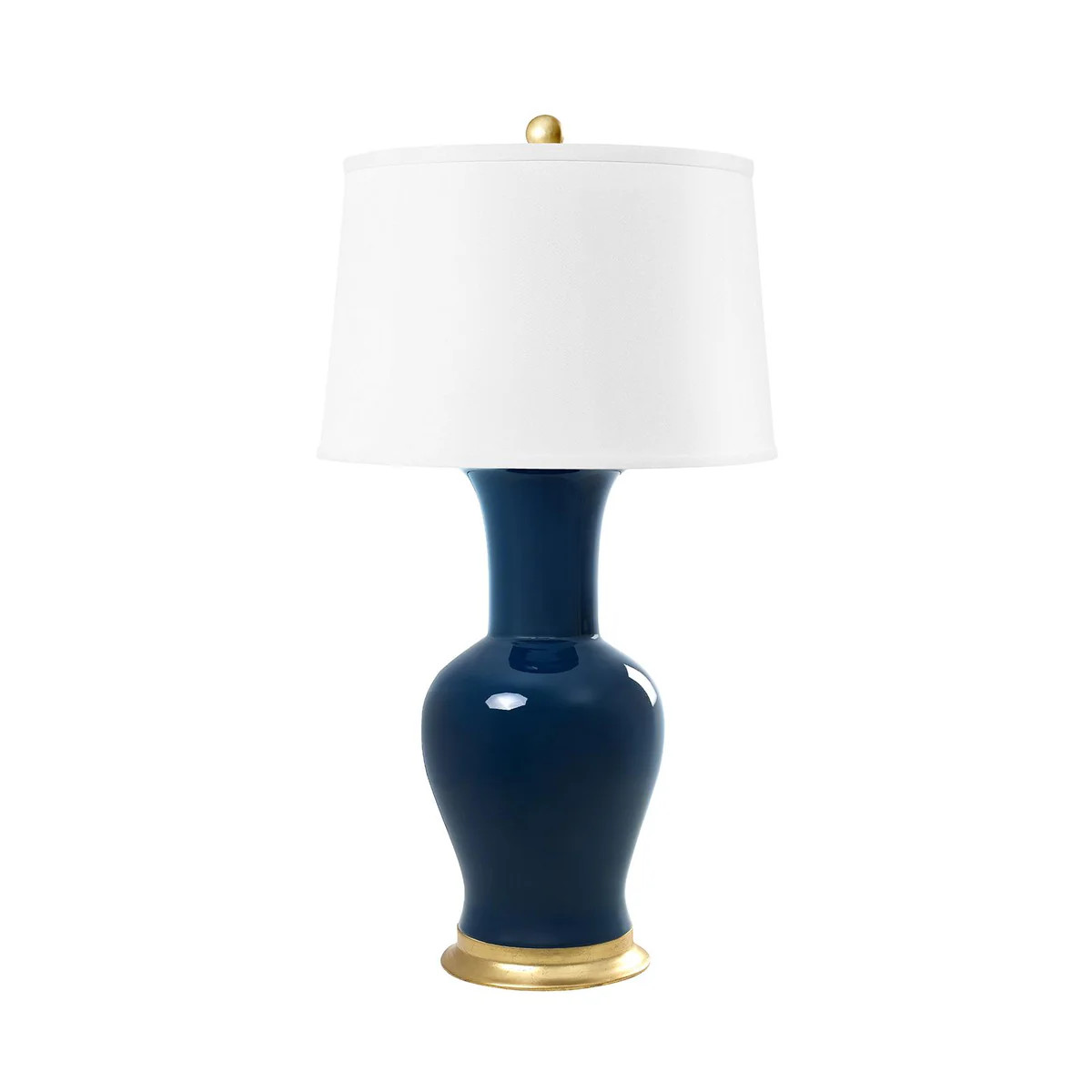 Villa & House Navy Blue Acacia Lamp Without Shade | DecoratorsBest
