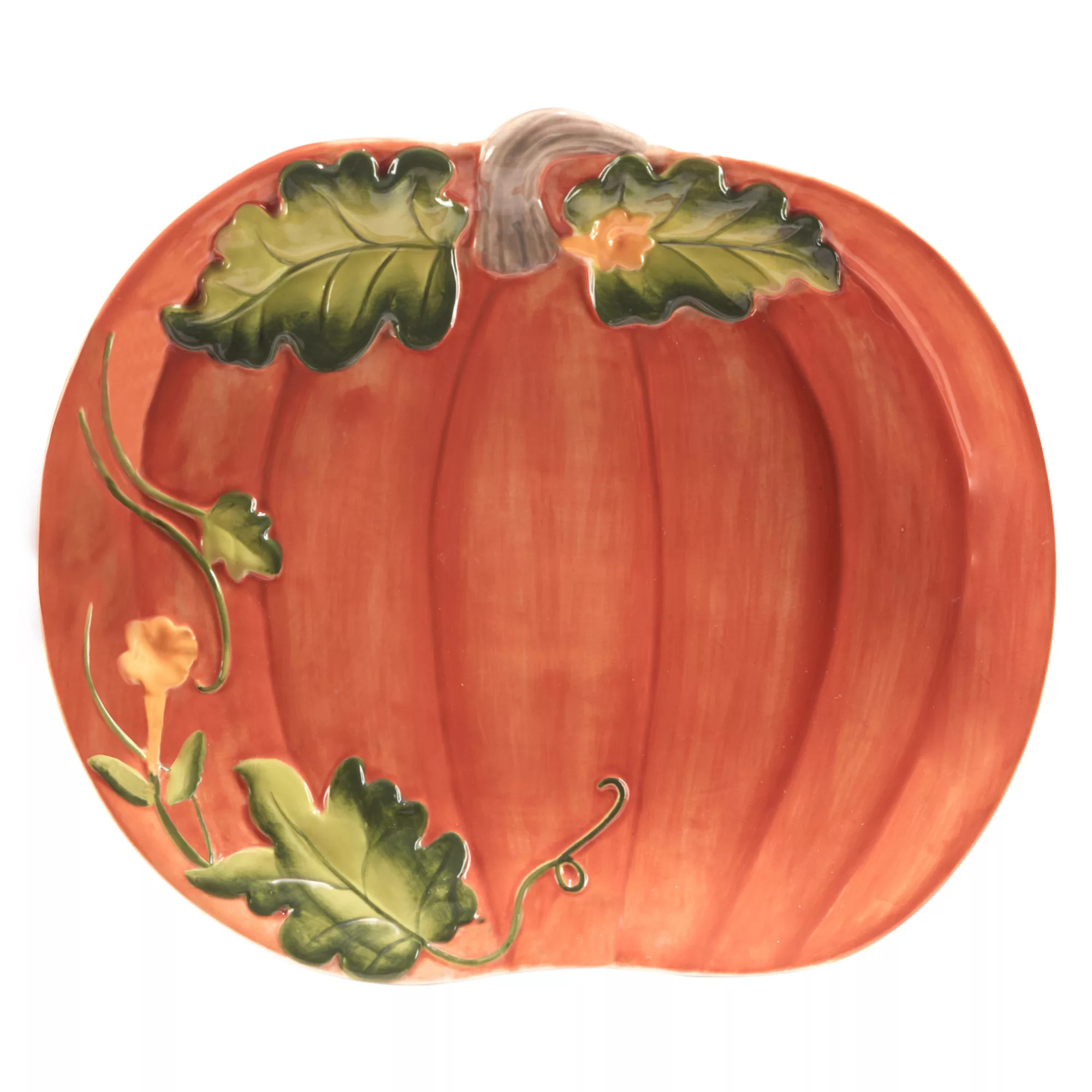 Certified International Harvest Morning Pumpkin Platter | Kohl's