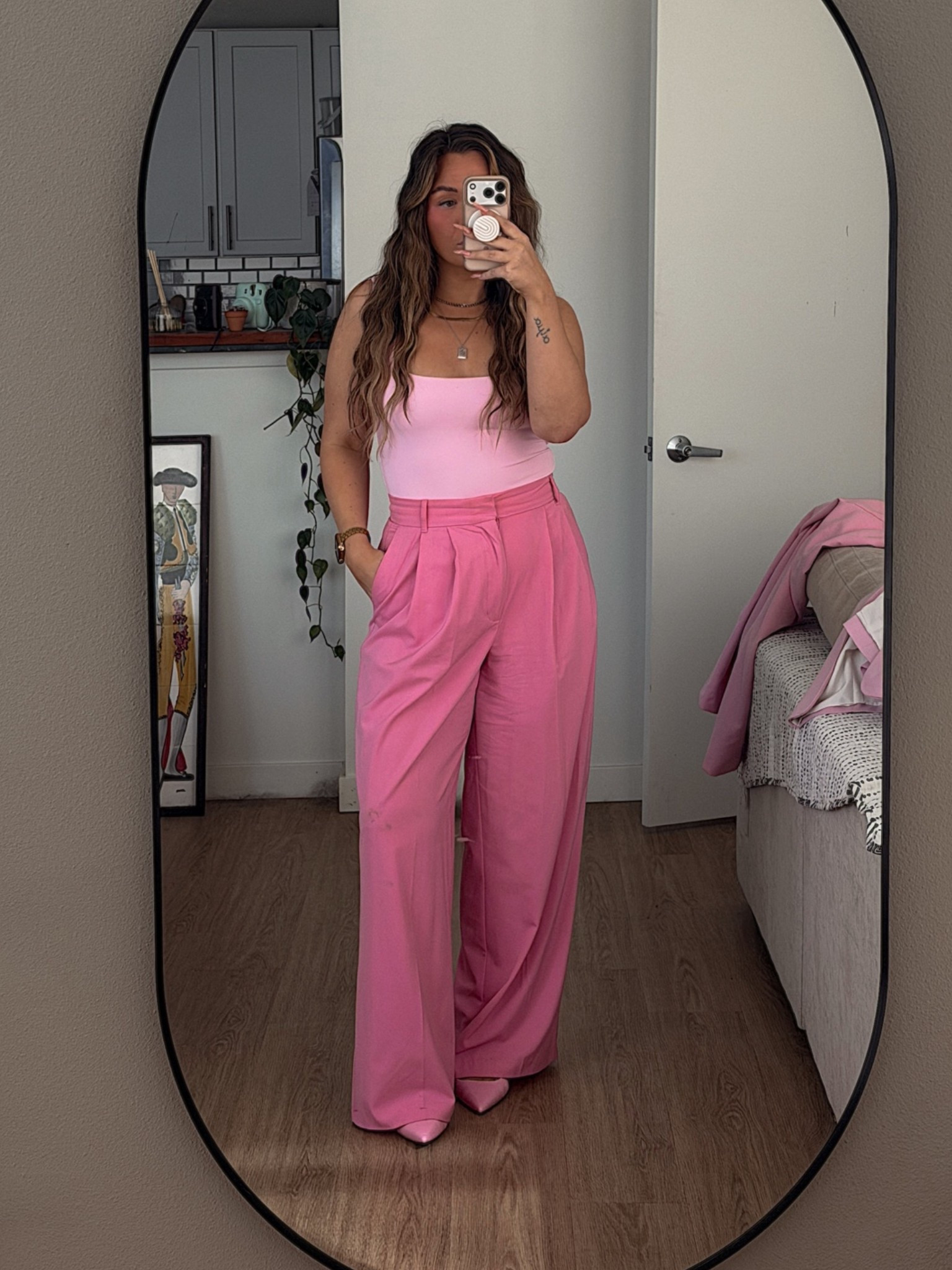 bodysuit - aritzia 
pants - zara
heels - aldo
blazer - h&m

#LTKgrwm #LTKootd #LTKWorkwear